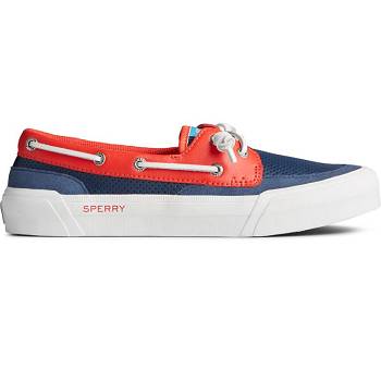 Sperry Soletide 2-eye Cervene / Modre - Damske Tenisky